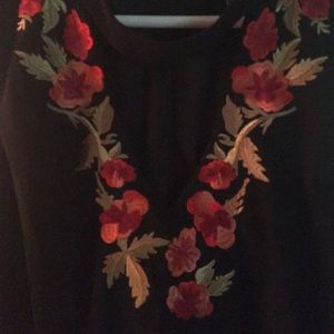 Black evening dress 50 inch length from back neck to hem